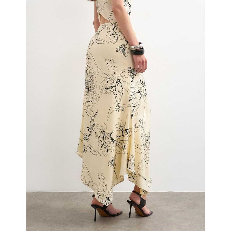 TOPSHOP Mani Asymmetric Slip Skirt image number 1